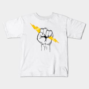 Thunderbolt Fist Kids T-Shirt